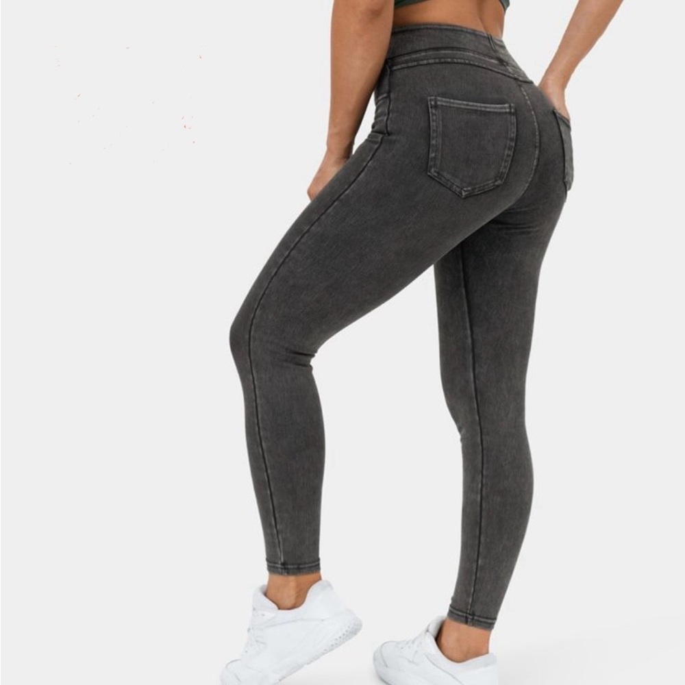 XS Halara jeggings dark gray denim